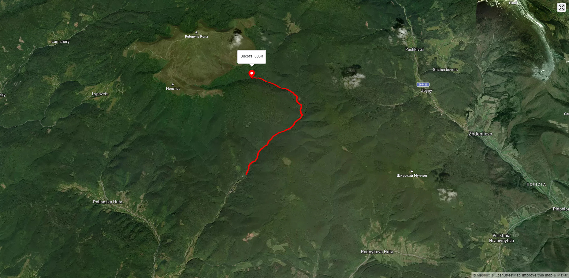 с. Тур'я Поляна – вдсп. Воєводин