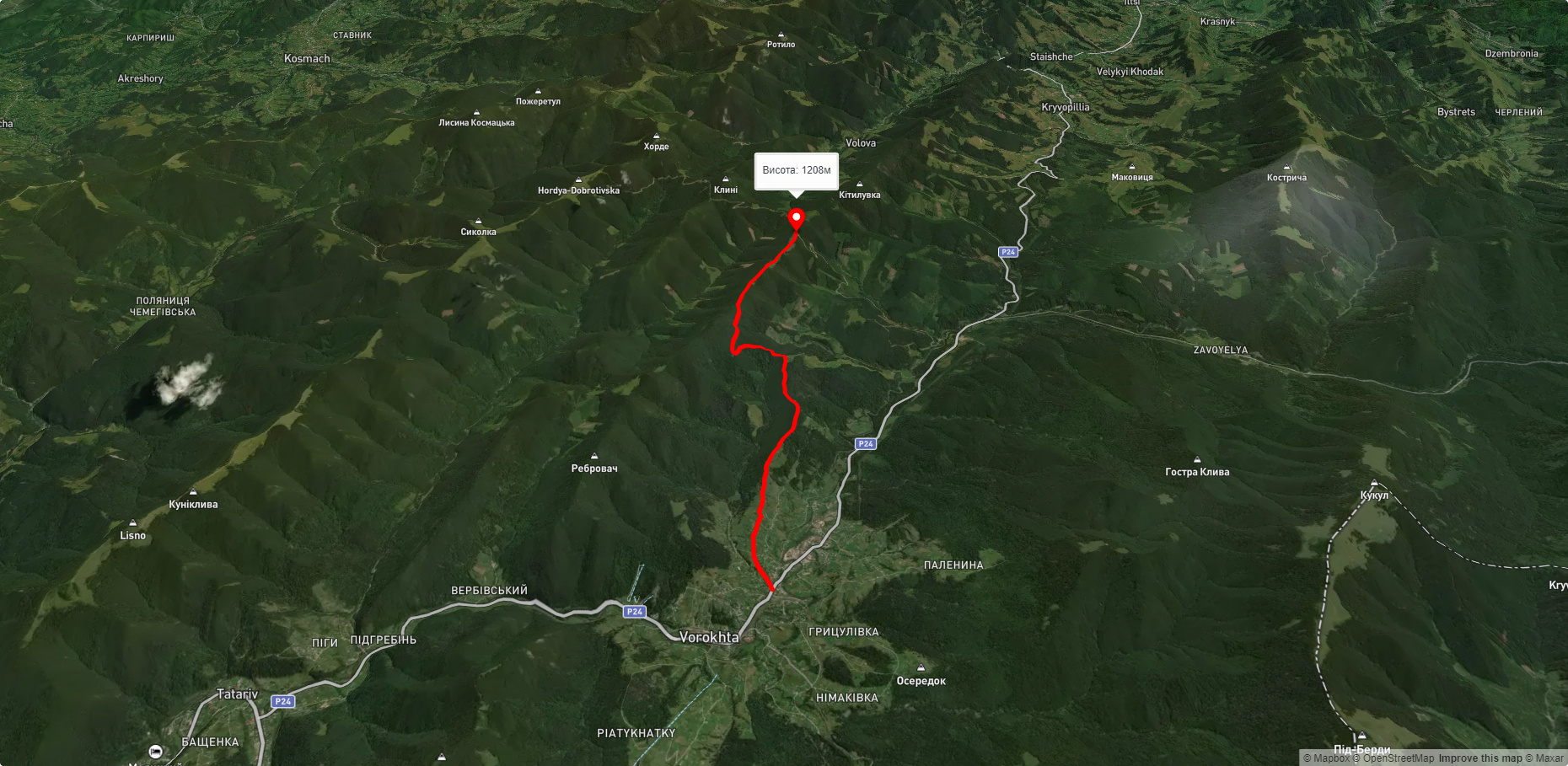 с. Ворохта - пер. Ріжі