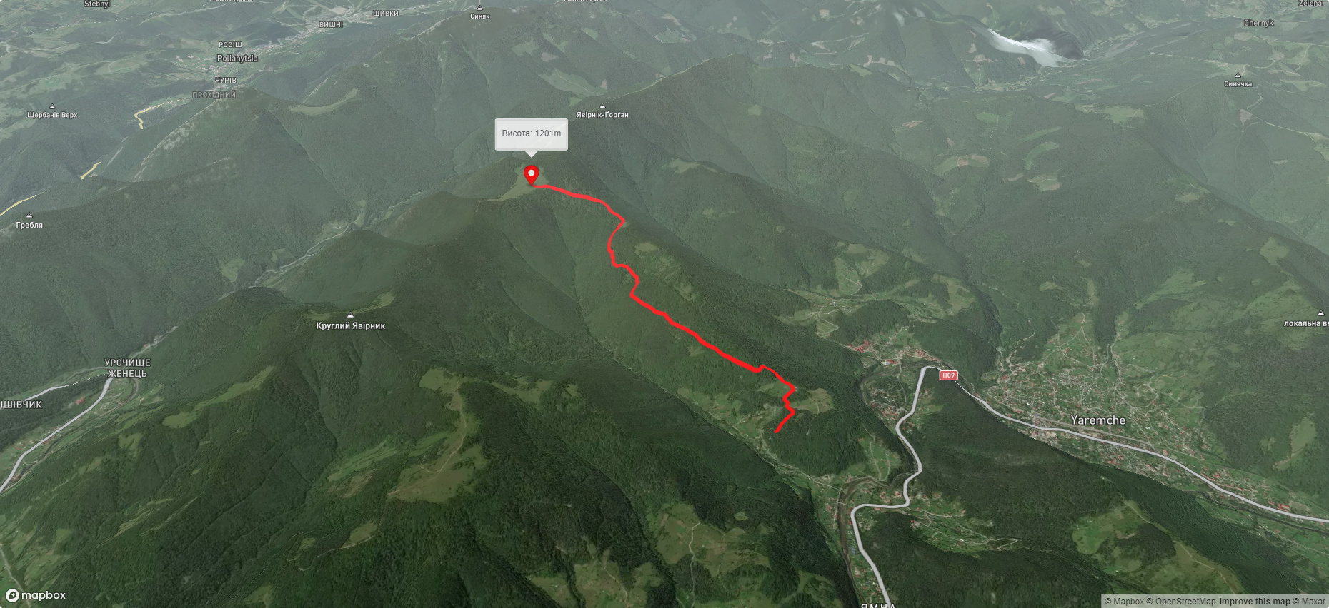 с. Ямна – пол. Явірник