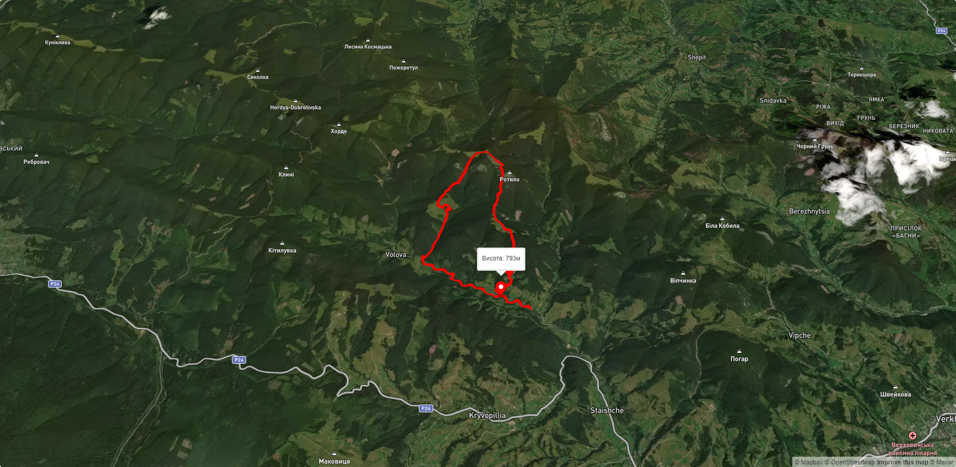 с.Волова-г.Ротило-с.Волова 