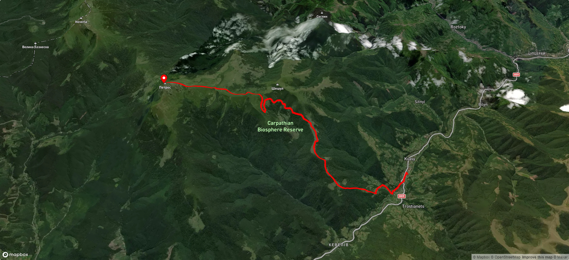 смт. Кваси - г. Петрос