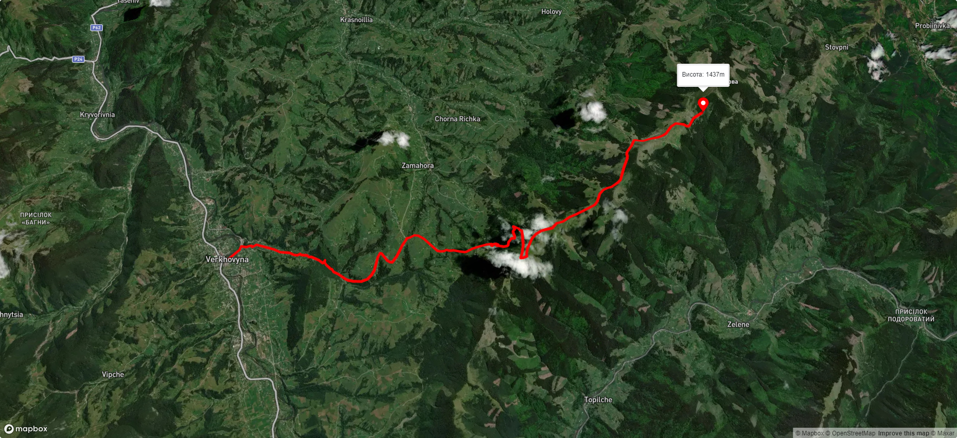 смт. Верховина – хр. Кринта-Скупова