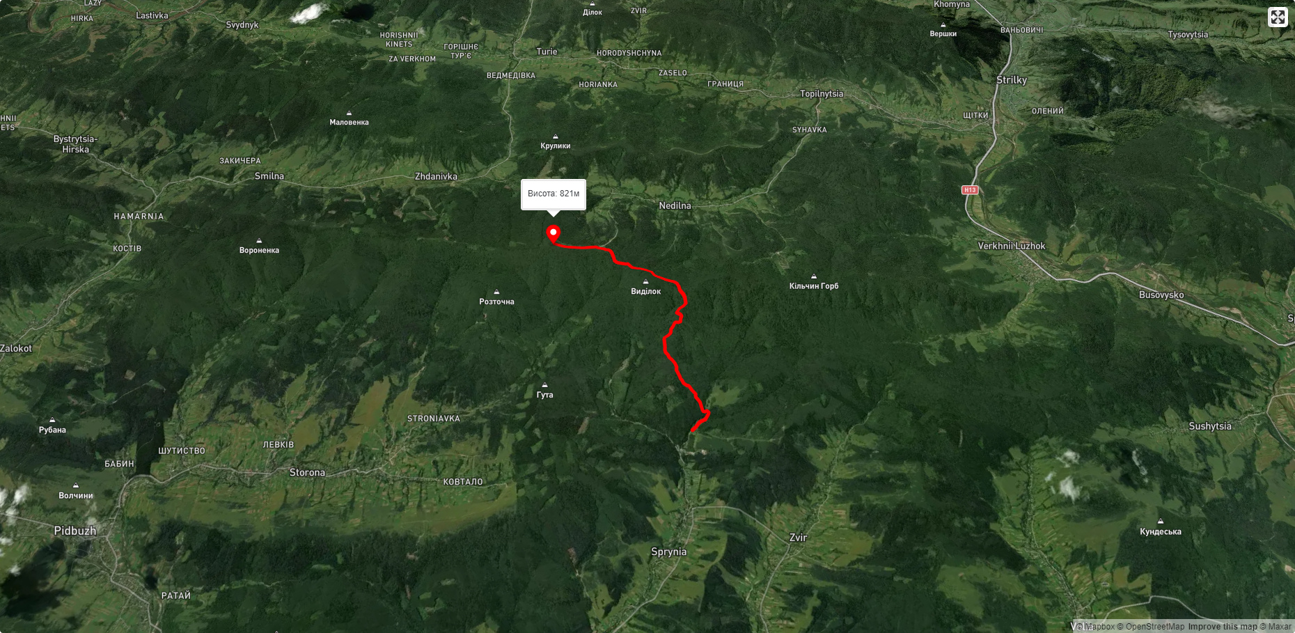 Сприня - Каплиця - Вежа Пам'яті