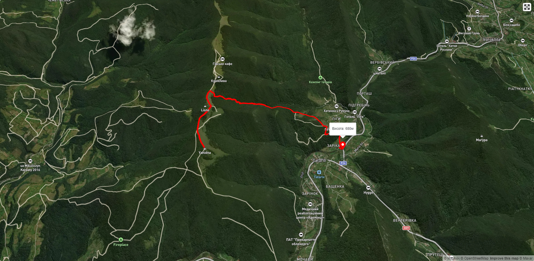 Татарів - г. Ягідна