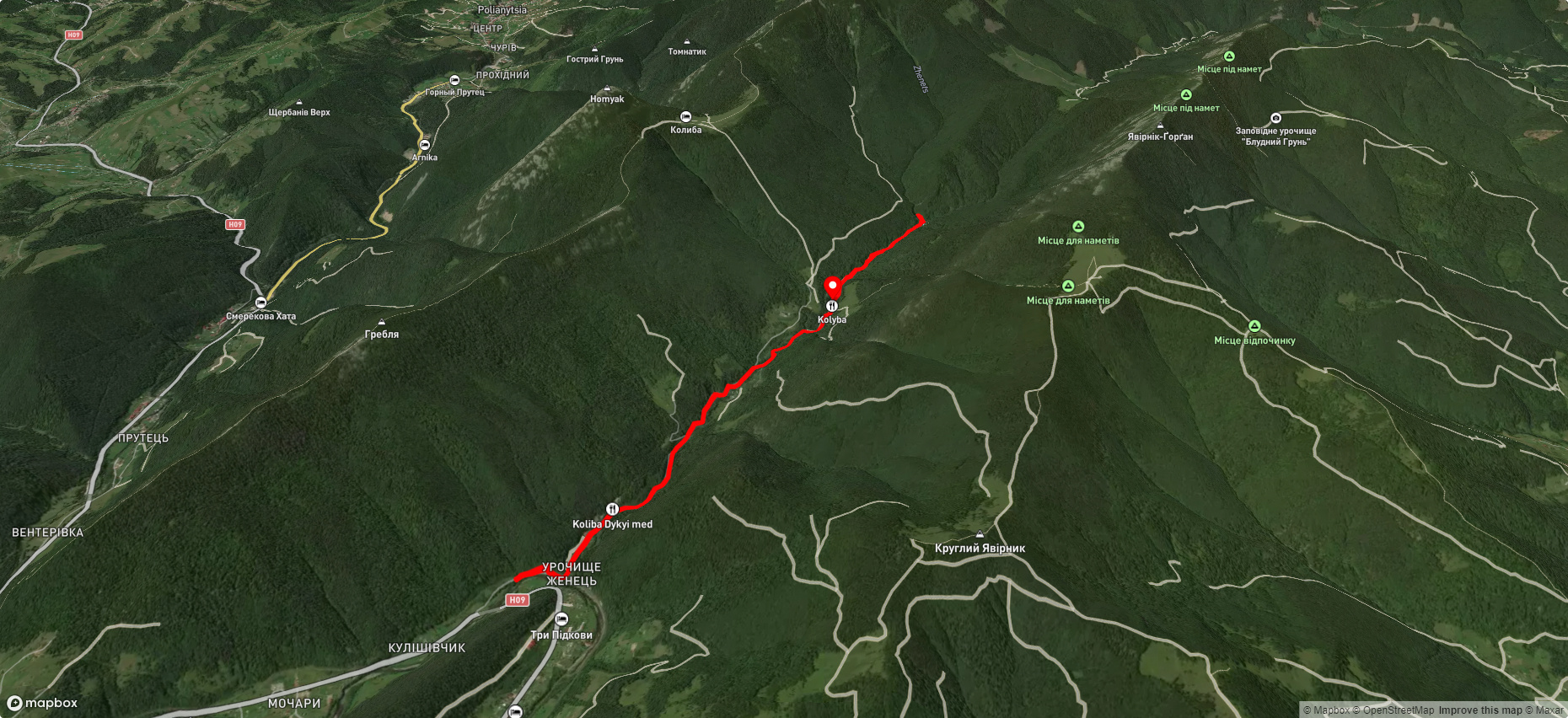 ур. Женець – вдсп. Женецький Гук