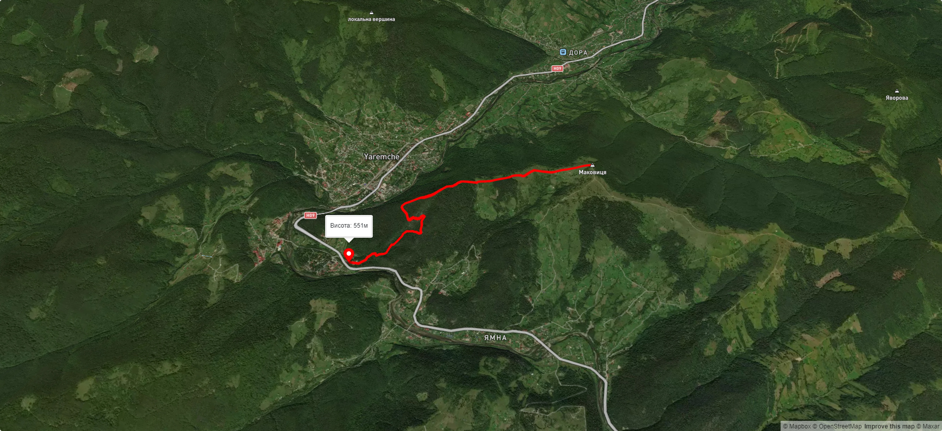 Яремче - г. Маковиця